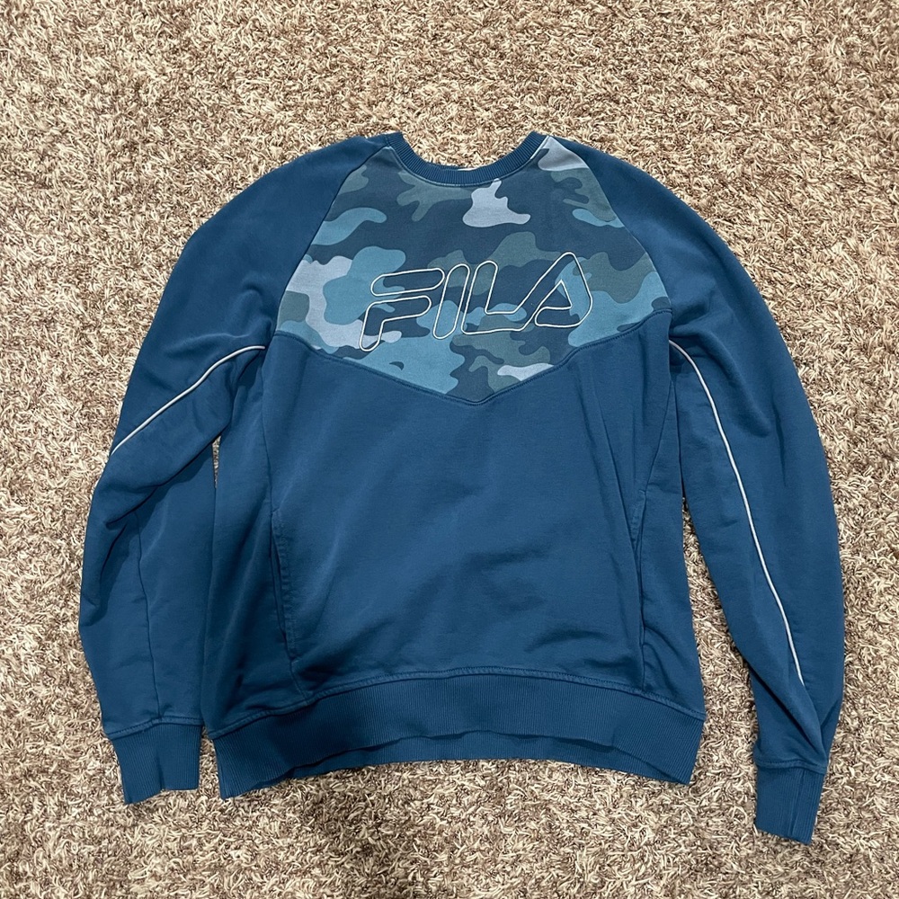 Fila camp blue sweatshirt